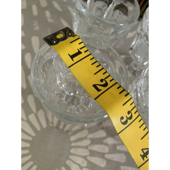 Antique Higbee cordial glasses stemmed EAPG thistle pattern set of 4 - Picture 7 of 12